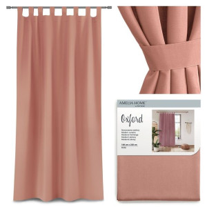 Amelia Home Zasłony Oxford Tab Rose 140x250