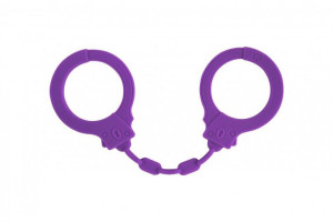 Kajdanki-silicone Handcuffs Party Hard Suppression Purple