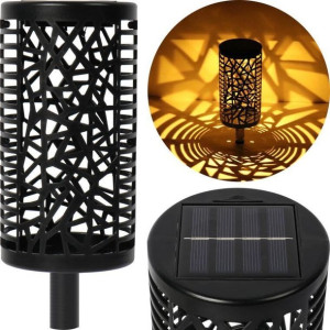 Lampa Solarna Pochodnia Ażurowa