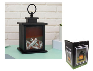 Kominek Led Świecący (na Baterie) 18,3x12x12 Cm