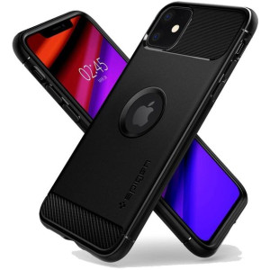 Etui Pancerne Spigen Rugged Armor Iphone 11 Matt Czarne