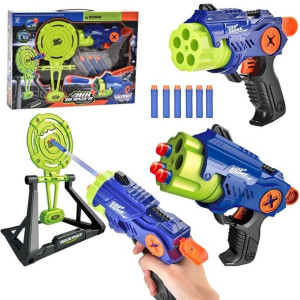 Woopie Pistolet Na Strzałki Wyrzytnia Automatyczna + Tarcza 8 El.