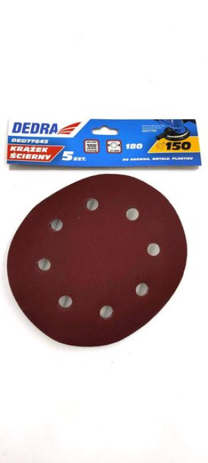 Tarczki Ścier.do Ded7764, Gr 150 180mm 5 Szt.
