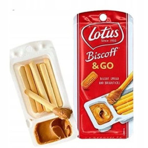 1x45g LOTUS BISCOFF & GO krem paluszki UK