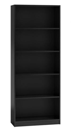 Regał 60cm Półka Szafka Książki Segregatory Czarny