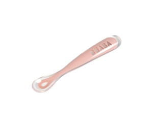 Łyżeczka silikonowa 4m+ old pink Beaba