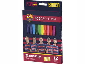 FC Barcelona flamastry kolorowe szkolne 12k