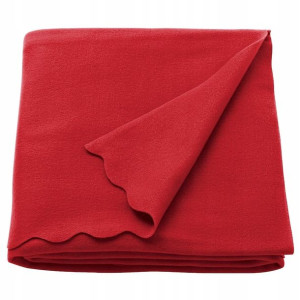 IKEA THORGUN pled kocyk 120x160 jaskrawoczerwony