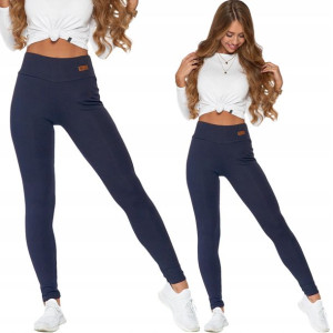 Moraj Legginsy z Wysokim Stanem 1500-040 Navy S/M