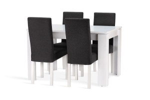 Komplet NELY: stół 120/80 + 4 krzesła