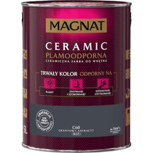 Farba Magnat Ceramic Grafitowy Antracyt C60 5L plamoodporna