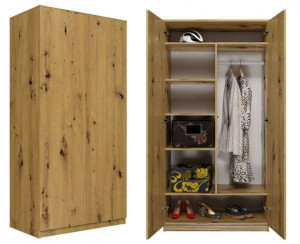 Szafa Do Przedpokoju Garderoby Sd-90 Dąb Artisan