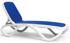 Leżak Ogrodowy Nardi Omega Bianco Blu