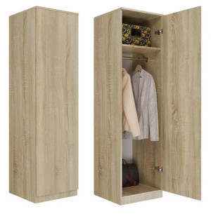 Pojemna Szafa 50cm Garderoba Sd-50 Dąb Sonoma