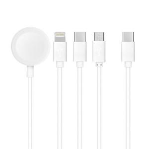 Kabel Typ C 4w1 Iphone Lightning 8-pin + Typ C + Micro + Apple Watch 3w 1a