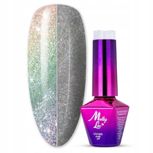 Lakier hybrydowy MollyLac Flashing Holo in Bottle 5 g