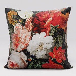TULIPA Poszewka VELVET, 45x45cm czerwony
