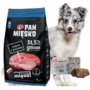 Maxi Medium Junior Pan Mięsko cielęcina 9kg gratis