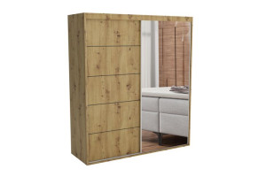 Szafa przesuwna z lustrem 200 cm Green 5 na wymiar