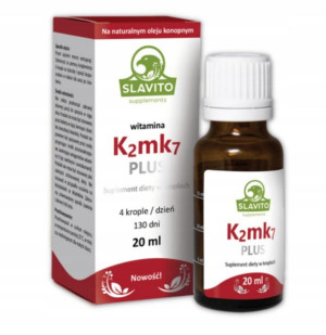 Slavito Witamina K2mk7 plus krople 20ml