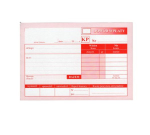 Dowód Wpłaty Kp A6 80 Kr/5 Sztuk