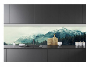 Fototapeta Do Kuchni Zmywalna Góry Widok 250x60