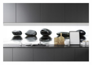Fototapeta Do Kuchni Zmywalna Kamienie Spa 250x60