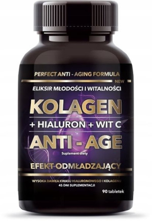 Intenson Kolagen Hialuron Witamina C ANTI-AGE 90 tabletek