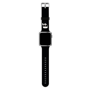 Karl Lagerfeld Pasek KLAWMSLKK Apple Watch 38/40/41mm czarny/black strap Si