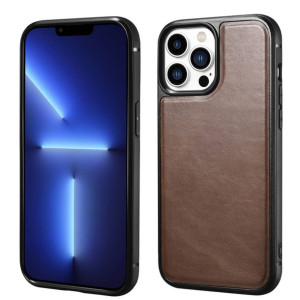 iCarer Leather Oil Wax etui pokryte naturalną skórą do iPhone 13 Pro Max (k