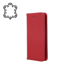 Etui skórzane Smart Pro do Realme 8 bordowe