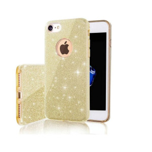Nakładka Glitter 3w1 do Motorola Moto E7 Power / E7i Power złota