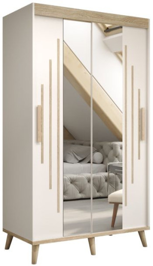 Szafa przesuwna, garderoba SKANDI Y1 120 cm, styl skandynawski