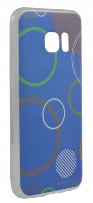 Etui Guma Mercury DaVinci Samsung S7 niebies