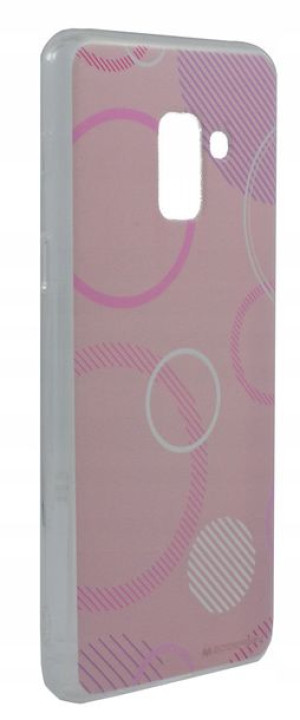 Etui Mercury DaVinci Samsung A8 2018 różowy
