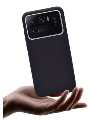 Etui Case czarne matowe Black do Xiaomi Mi11 Ultra