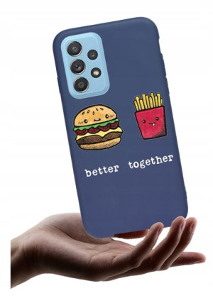 Etui GRANAT MATT case do SAMSUNG A52 WZORY NADRUK