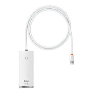 Hub 4w1 Baseus Lite Series Usb Do 4x Usb 3.0 1m (biały)
