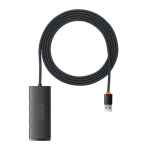 Hub 4w1 Baseus Lite Series Usb Do 4x Usb 3.0 2m (czarny)