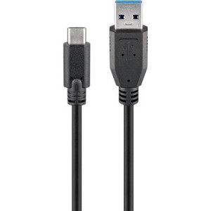 Goobay 71221 Usb-c To Usb A 3.0 Cable, Black, 2m
