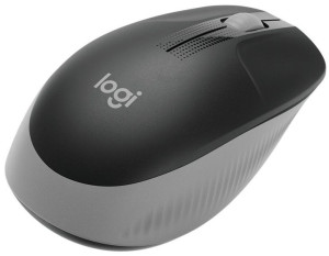 Logitech Full Size Mouse M190 Wireless, Mid Grey, Usb