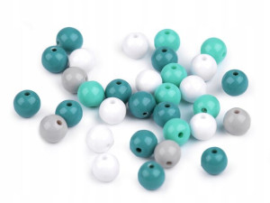Koraliki Plastikowe Color Mix6 - 8mm 20szt