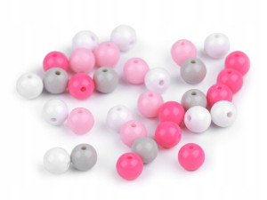 Koraliki Plastikowe Color Mix7 - 8mm 20szt