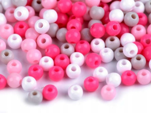 Koraliki Plastikowe Color Mix7 - 4mm 100szt