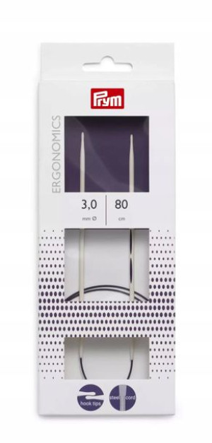 Druty Na Żyłce Prym Ergonomics 80 Cm 3 Mm 215802