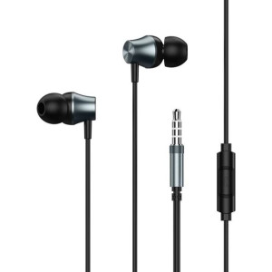 Remax Deep BASS przewodowe dokanałowe słuchawki 3,5 mm mini jack czarny (RM
