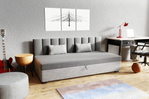 Młodzieżowe łóżko jednoosobowe tapczan Leon 80 cm