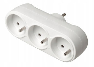 Rozgałęźnik elektryczny złodziejka potrójny 3x2P+Z