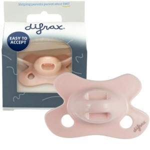 Smoczek okrągły silikonowy uspokajający -2m/2m Difrax