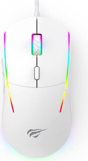 Mysz gamingowa Havit MS961 RGB 1200-12000 DPI (biała)